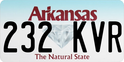 AR license plate 232KVR