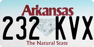 AR license plate 232KVX
