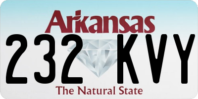 AR license plate 232KVY