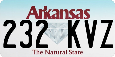 AR license plate 232KVZ
