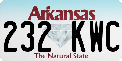 AR license plate 232KWC