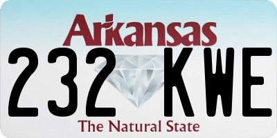 AR license plate 232KWE