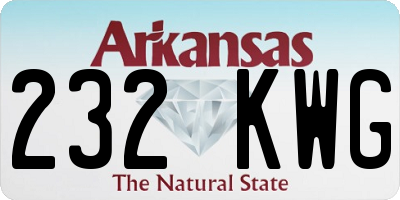 AR license plate 232KWG