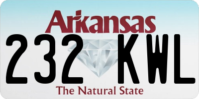 AR license plate 232KWL