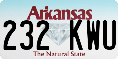 AR license plate 232KWU