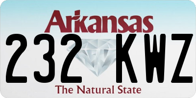 AR license plate 232KWZ