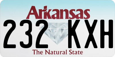 AR license plate 232KXH