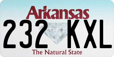 AR license plate 232KXL