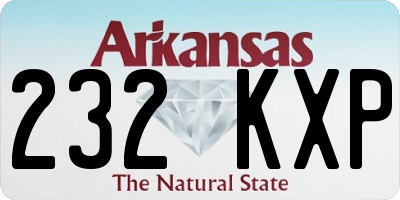 AR license plate 232KXP
