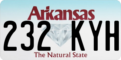 AR license plate 232KYH
