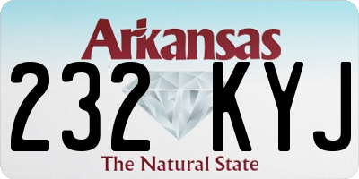 AR license plate 232KYJ