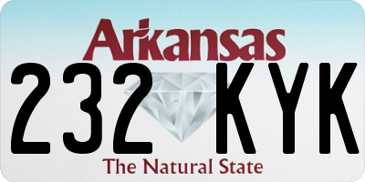 AR license plate 232KYK