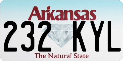 AR license plate 232KYL