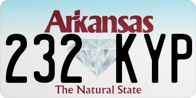 AR license plate 232KYP