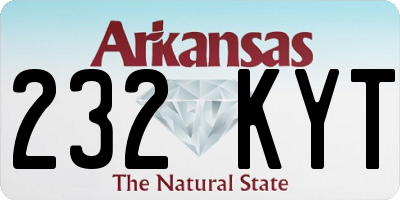 AR license plate 232KYT