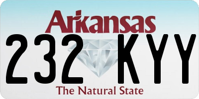 AR license plate 232KYY