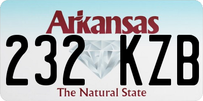 AR license plate 232KZB