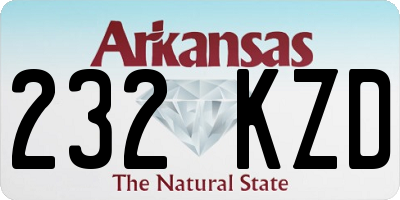 AR license plate 232KZD