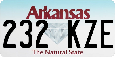 AR license plate 232KZE