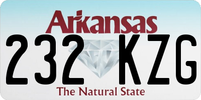AR license plate 232KZG