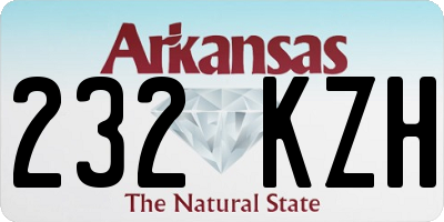 AR license plate 232KZH
