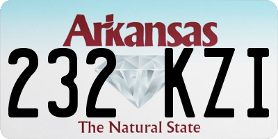 AR license plate 232KZI