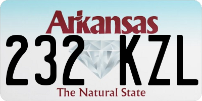 AR license plate 232KZL