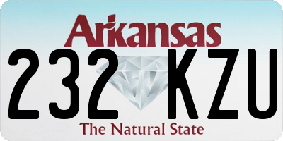 AR license plate 232KZU