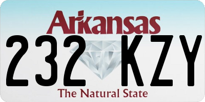 AR license plate 232KZY