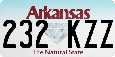 AR license plate 232KZZ