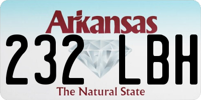 AR license plate 232LBH