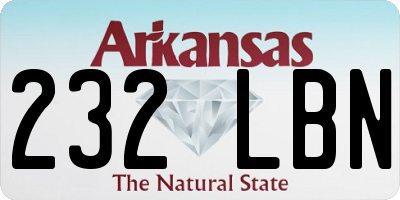 AR license plate 232LBN