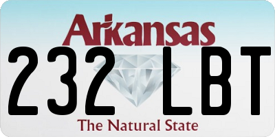 AR license plate 232LBT