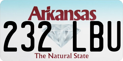 AR license plate 232LBU