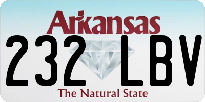 AR license plate 232LBV