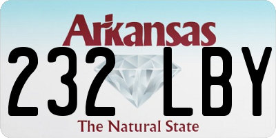 AR license plate 232LBY