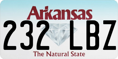 AR license plate 232LBZ