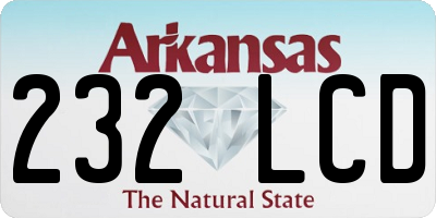 AR license plate 232LCD