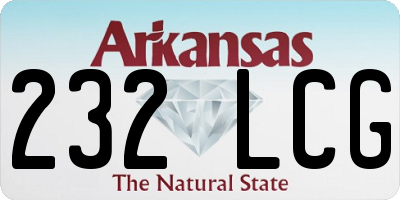 AR license plate 232LCG