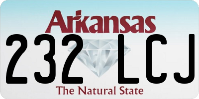 AR license plate 232LCJ