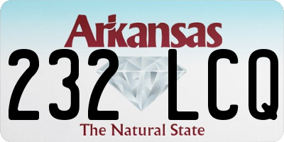 AR license plate 232LCQ