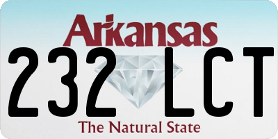 AR license plate 232LCT