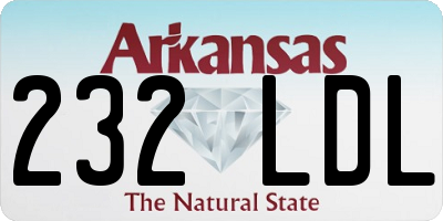 AR license plate 232LDL