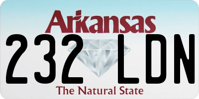 AR license plate 232LDN