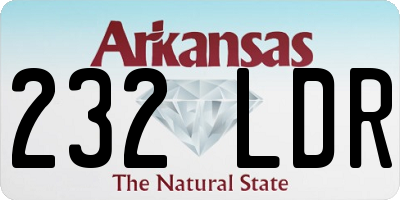 AR license plate 232LDR