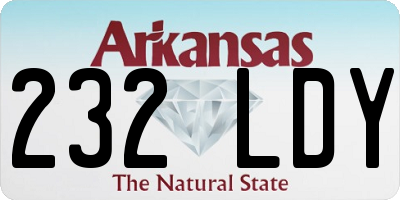 AR license plate 232LDY