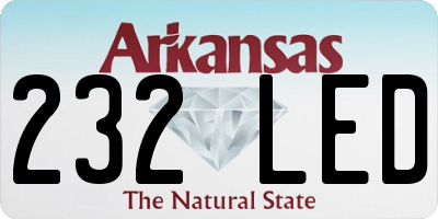 AR license plate 232LED
