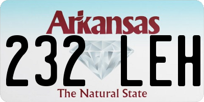 AR license plate 232LEH