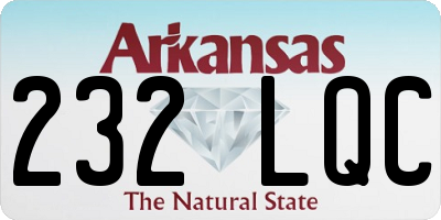 AR license plate 232LQC