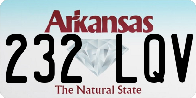 AR license plate 232LQV